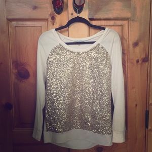 Gold Sequin Sweater
